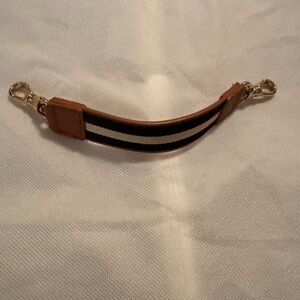 Bandolier - wrist strap - tan black cream striped